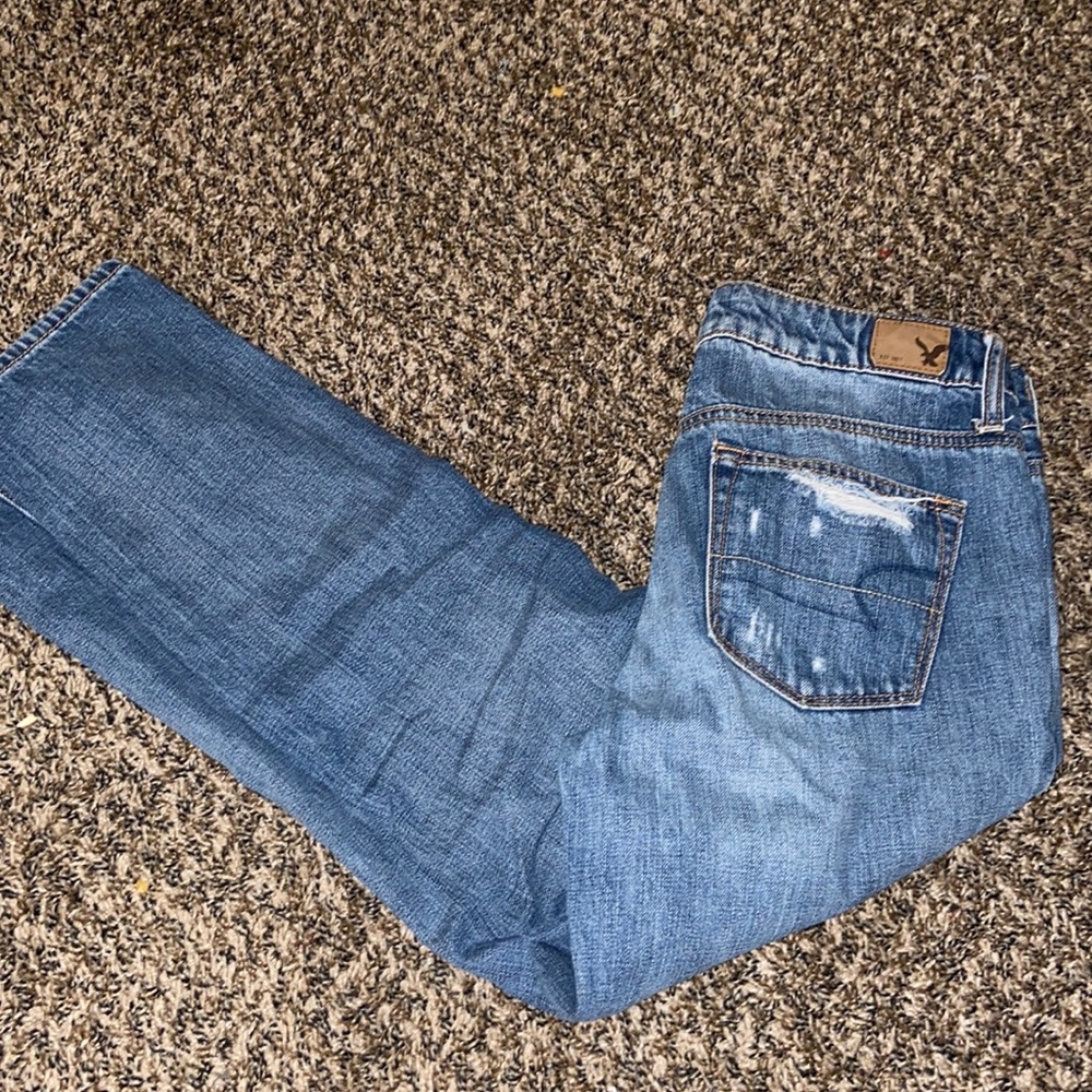 American Eagle “Boy Crop” Jeans